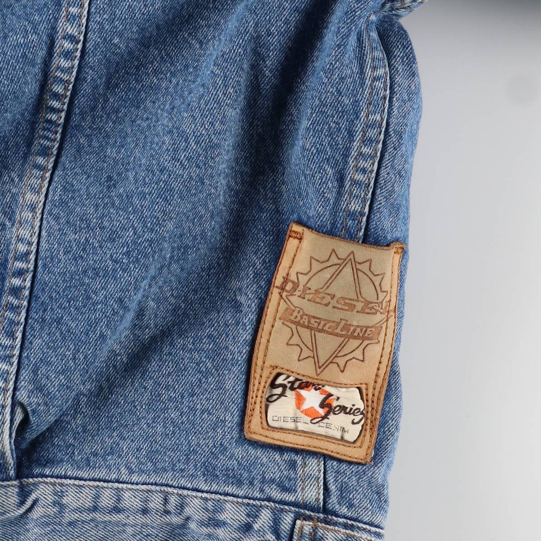 Diesel denim jacket, made in Italy, men's size XL cotton blue type Vintage Second Hand