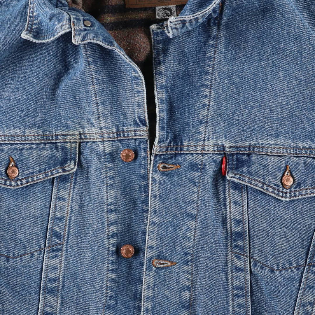 Diesel denim jacket, made in Italy, men's size XL cotton blue type Vintage Second Hand