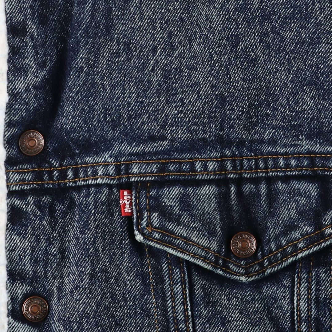 Vintage 80s-90'S Levi's 70609-0227 Chemical Wash Padded Denim Jacket, Made in USA, Men's Size XS cotton blue type Vintage Second Hand