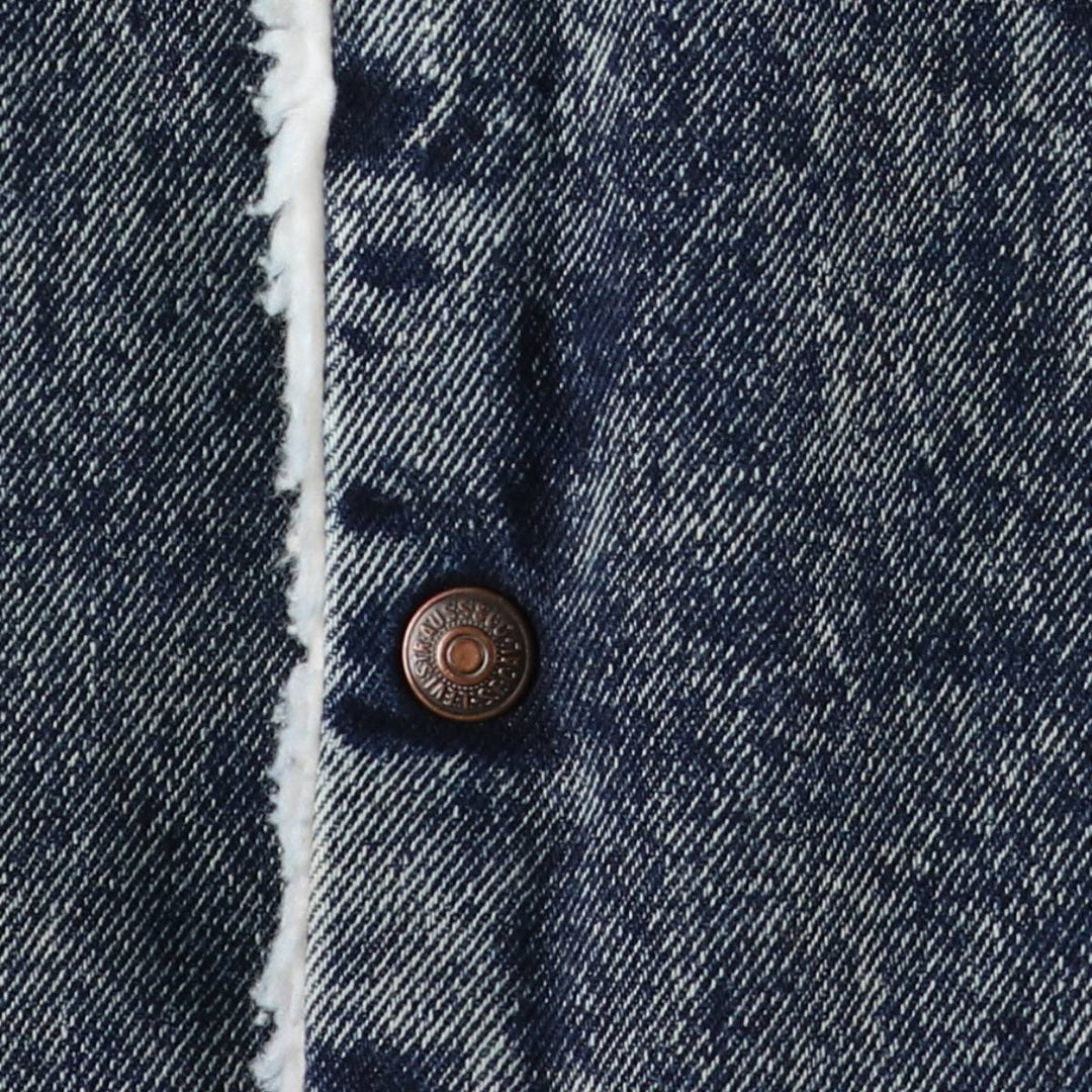 Vintage 80s-90'S Levi's 70609-0227 Chemical Wash Padded Denim Jacket, Made in USA, Men's Size XS cotton blue type Vintage Second Hand