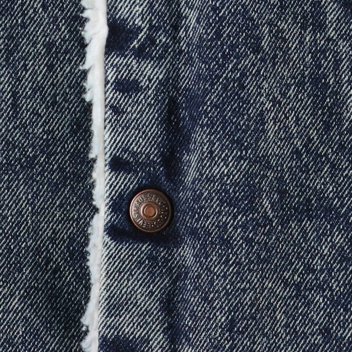 Vintage 80s-90'S Levi's 70609-0227 Chemical Wash Padded Denim Jacket, Made in USA, Men's Size XS cotton blue type Vintage Second Hand