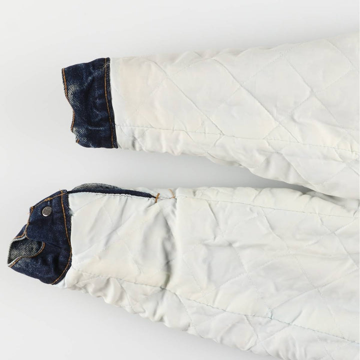 Vintage 80s-90'S Levi's 70609-0227 Chemical Wash Padded Denim Jacket, Made in USA, Men's Size XS cotton blue type Vintage Second Hand