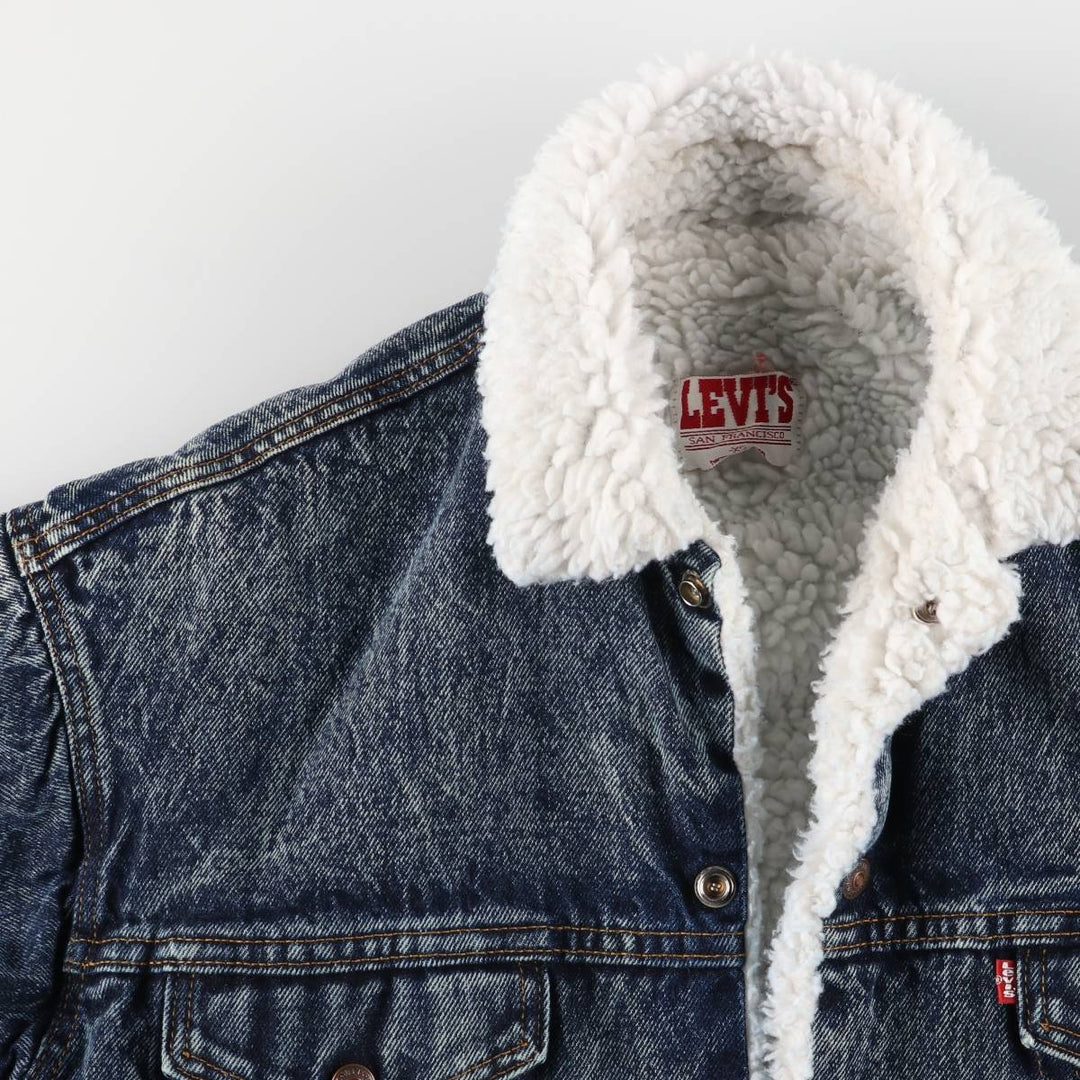 Vintage 80s-90'S Levi's 70609-0227 Chemical Wash Padded Denim Jacket, Made in USA, Men's Size XS cotton blue type Vintage Second Hand