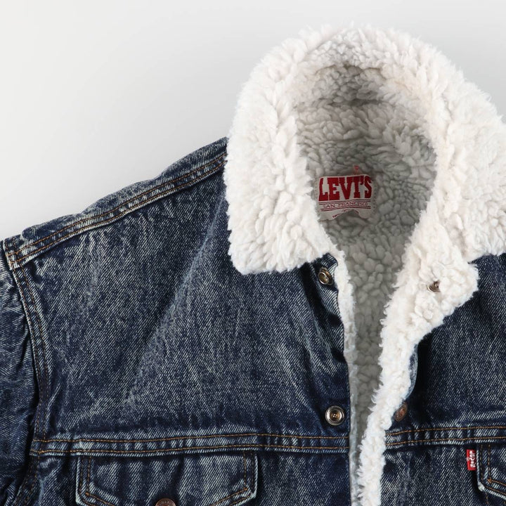 Vintage 80s-90'S Levi's 70609-0227 Chemical Wash Padded Denim Jacket, Made in USA, Men's Size XS cotton blue type Vintage Second Hand