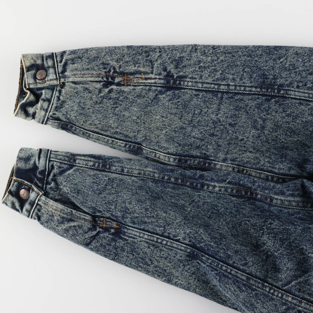 Vintage 80s-90'S Levi's 70609-0227 Chemical Wash Padded Denim Jacket, Made in USA, Men's Size XS cotton blue type Vintage Second Hand