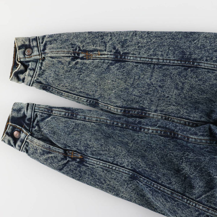 Vintage 80s-90'S Levi's 70609-0227 Chemical Wash Padded Denim Jacket, Made in USA, Men's Size XS cotton blue type Vintage Second Hand