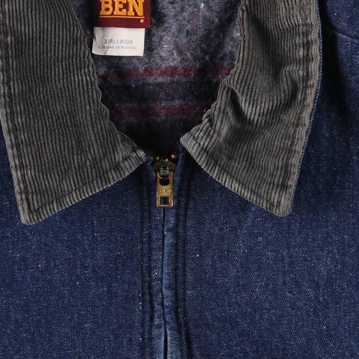 Vintage 1980'S Big Ben bat-dyed denim jacket, made in the USA, size M. cotton blue type Vintage Second Hand