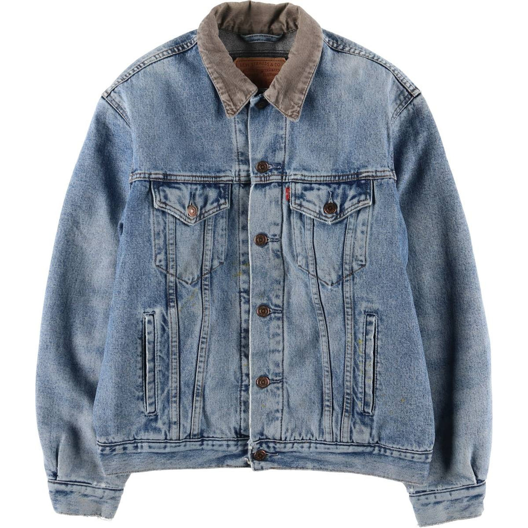 90'S Levi's 71168-0216 Denim Jacket, Men's Medium, Vintage cotton blue type Vintage Second Hand