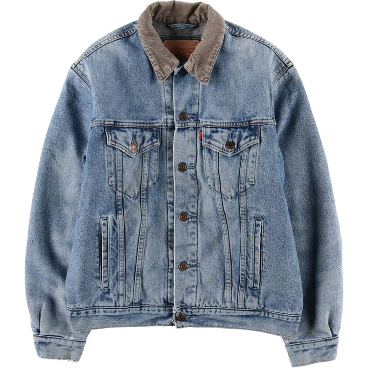 90'S Levi's 71168-0216 Denim Jacket, Men's Medium, Vintage cotton blue type Vintage Second Hand