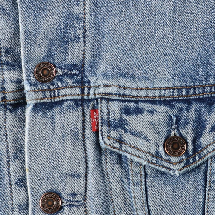 90'S Levi's 71168-0216 Denim Jacket, Men's Medium, Vintage cotton blue type Vintage Second Hand