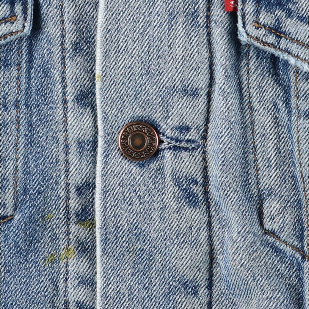 90'S Levi's 71168-0216 Denim Jacket, Men's Medium, Vintage cotton blue type Vintage Second Hand