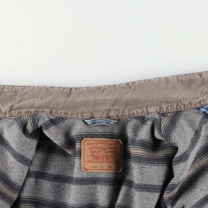 90'S Levi's 71168-0216 Denim Jacket, Men's Medium, Vintage cotton blue type Vintage Second Hand