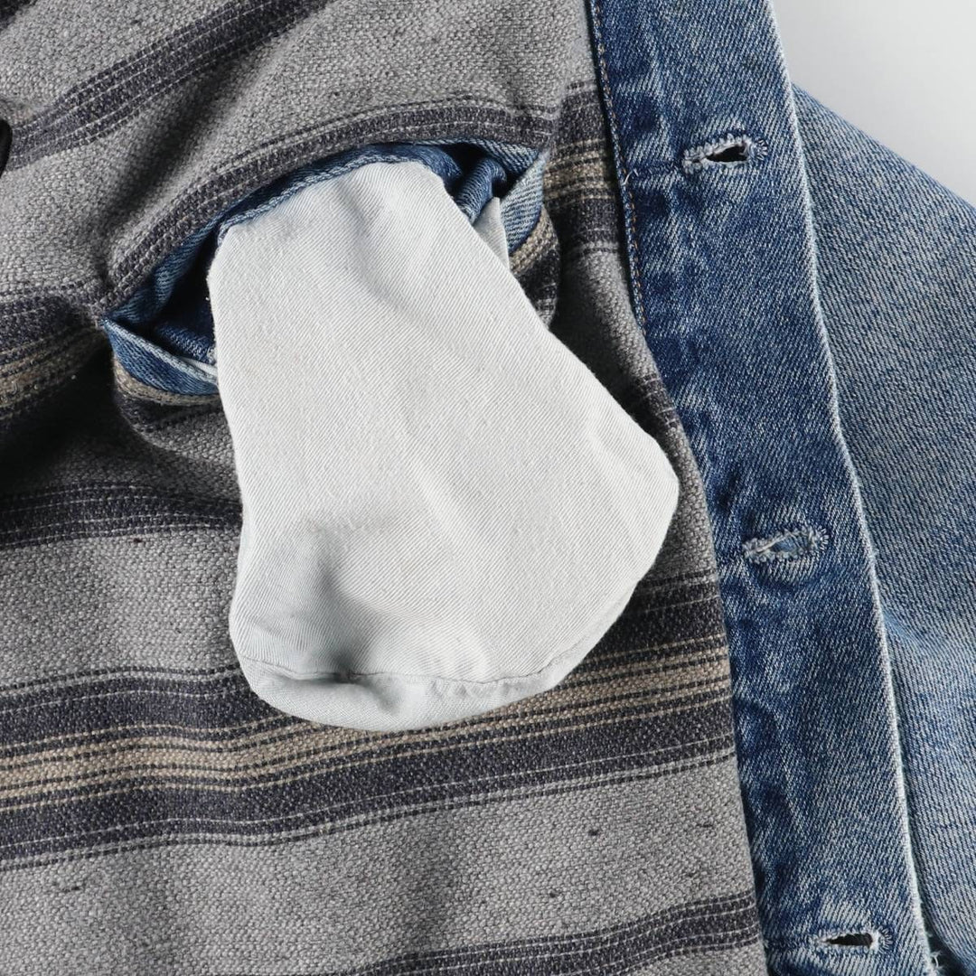 90'S Levi's 71168-0216 Denim Jacket, Men's Medium, Vintage cotton blue type Vintage Second Hand