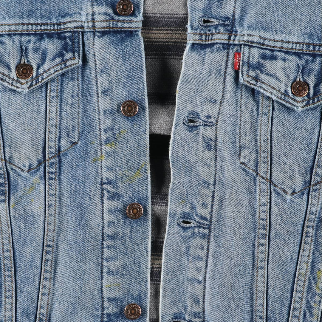 90'S Levi's 71168-0216 Denim Jacket, Men's Medium, Vintage cotton blue type Vintage Second Hand