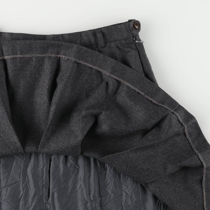 Pleated mini skirt, women's size L unclear gray type Vintage Second Hand