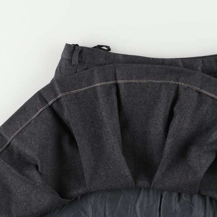 Pleated mini skirt, women's size L unclear gray type Vintage Second Hand