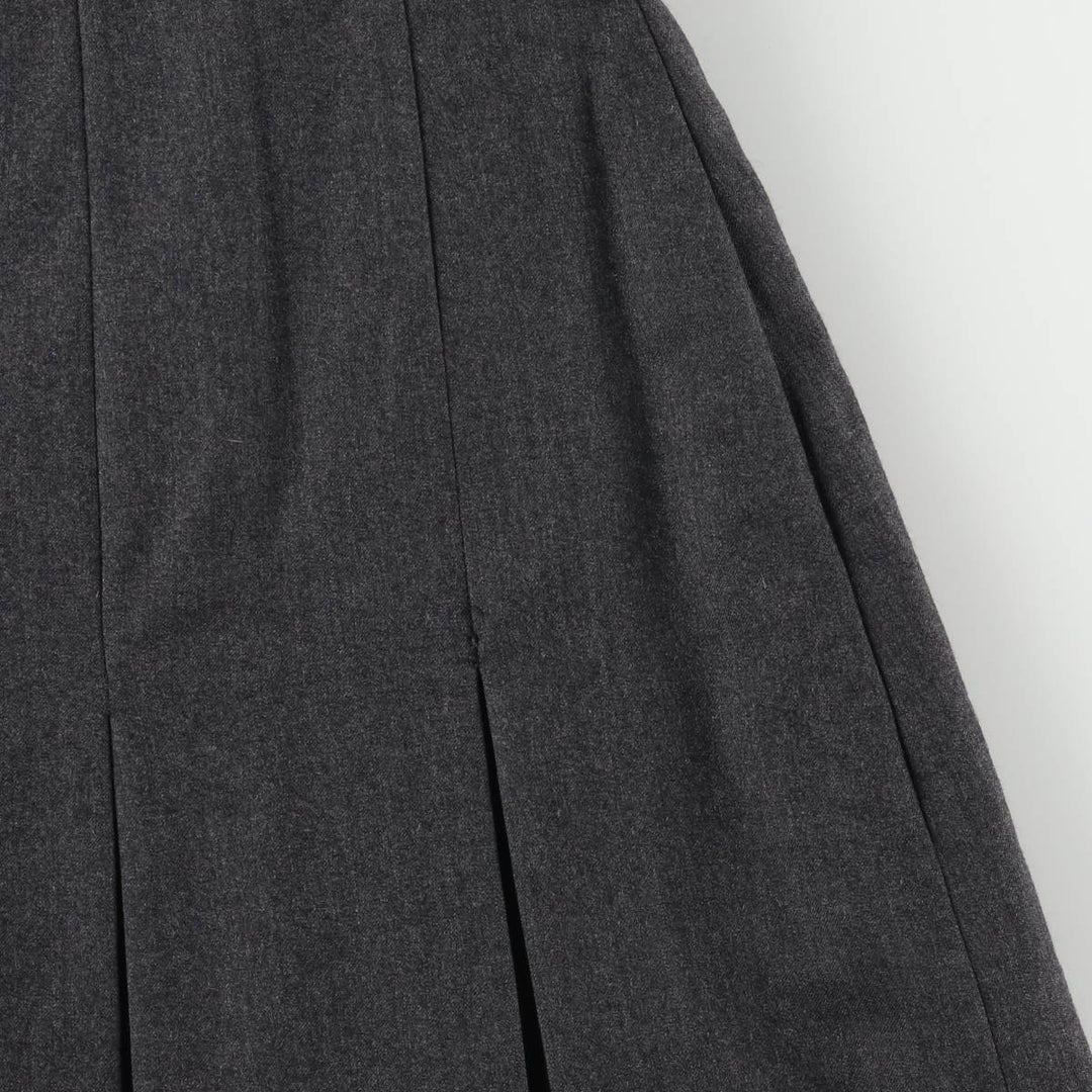 Pleated mini skirt, women's size L unclear gray type Vintage Second Hand