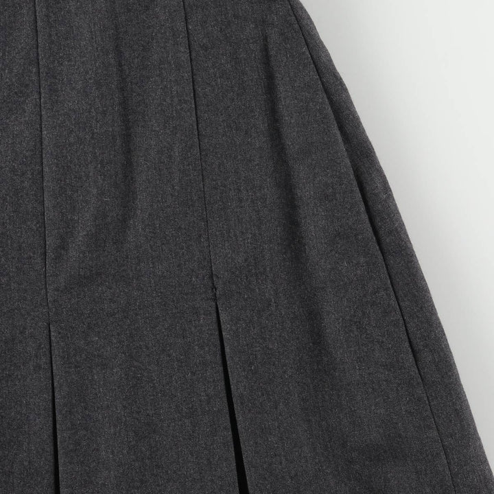 Pleated mini skirt, women's size L unclear gray type Vintage Second Hand