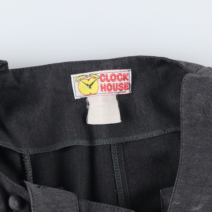 CLOCK HOUSE Maxi Flare Skirt with Suspenders, Women's Size L unclear gray type Vintage Second Hand