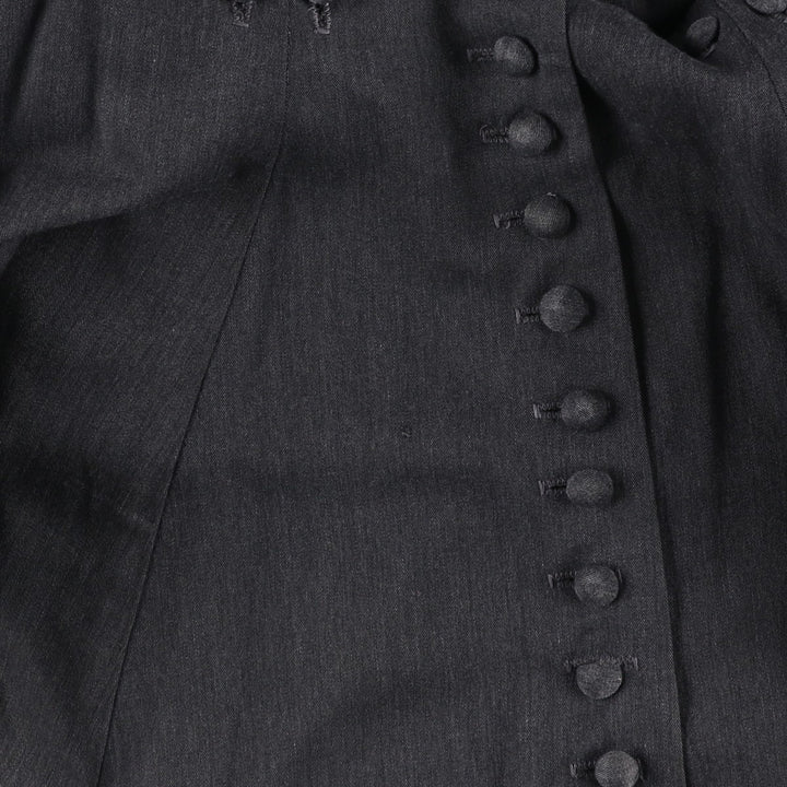 CLOCK HOUSE Maxi Flare Skirt with Suspenders, Women's Size L unclear gray type Vintage Second Hand