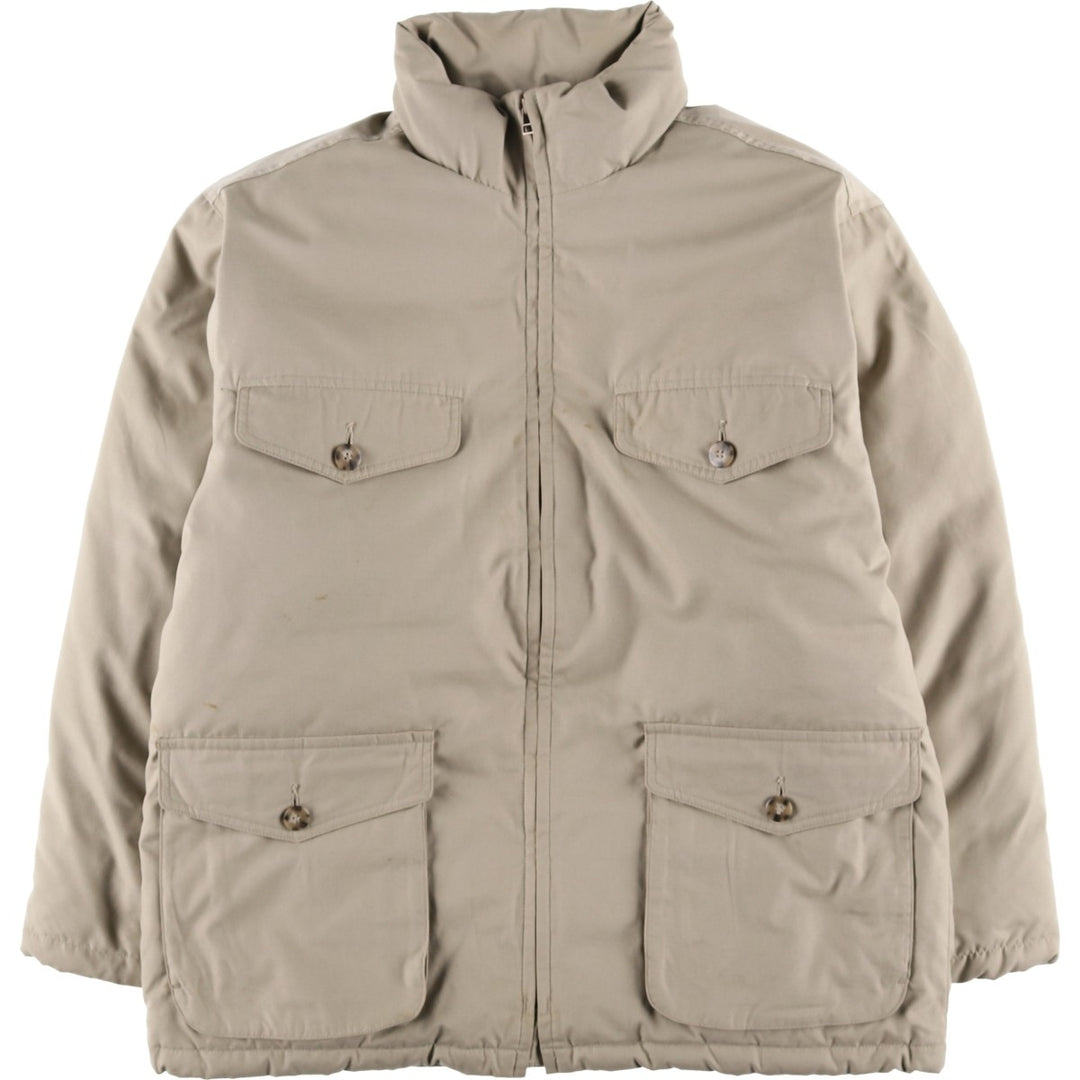 Vintage 80s-90'S Eddie Bauer goose down jacket, size M, men's polyester Beige type Vintage Second Hand