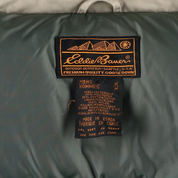 Vintage 80s-90'S Eddie Bauer goose down jacket, size M, men's polyester Beige type Vintage Second Hand