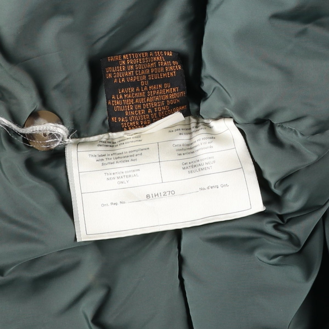 Vintage 80s-90'S Eddie Bauer goose down jacket, size M, men's polyester Beige type Vintage Second Hand