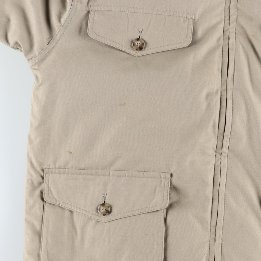 Vintage 80s-90'S Eddie Bauer goose down jacket, size M, men's polyester Beige type Vintage Second Hand