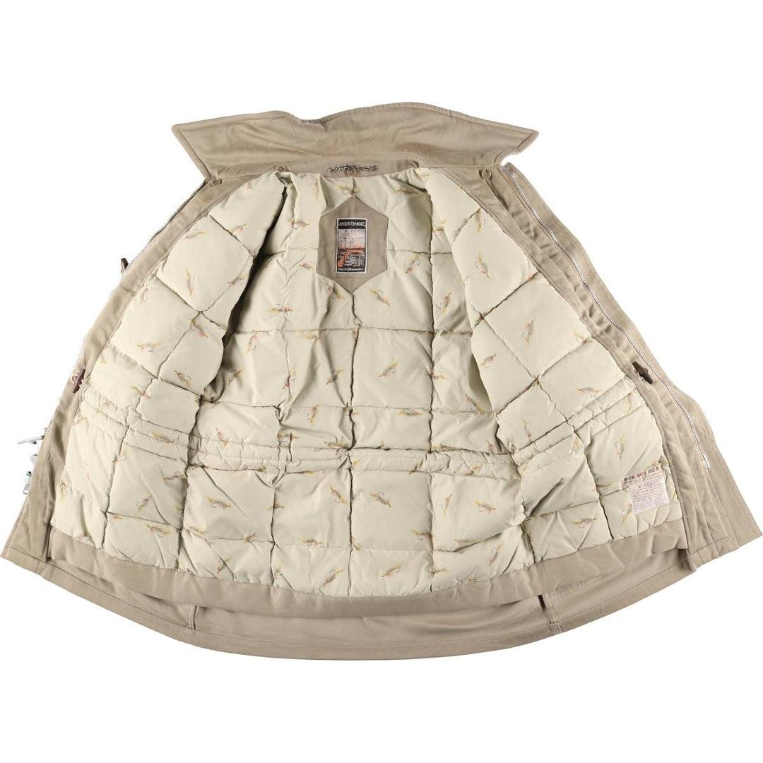 Vintage 1970'S MIGHTY-MAC goose down jacket, made in the USA, size M, men's unclear Beige type Vintage Second Hand