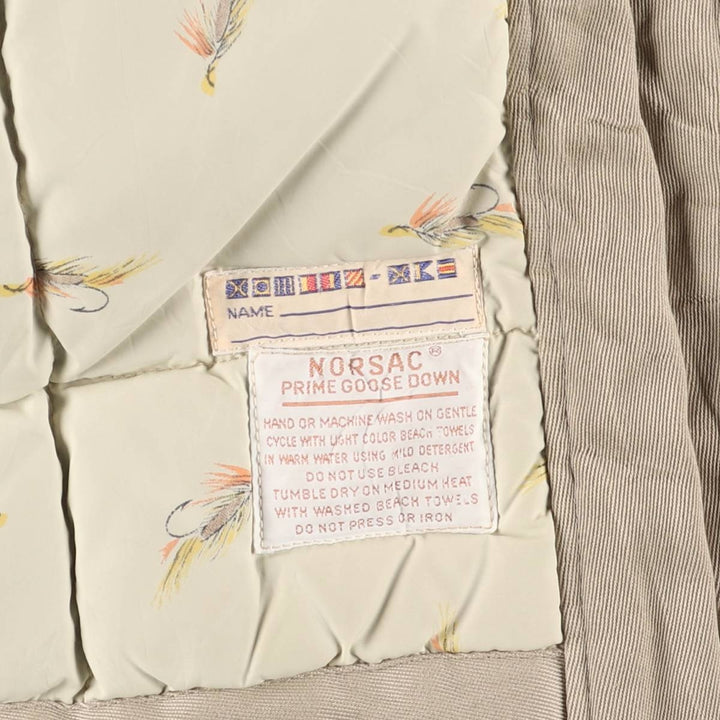 Vintage 1970'S MIGHTY-MAC goose down jacket, made in the USA, size M, men's unclear Beige type Vintage Second Hand