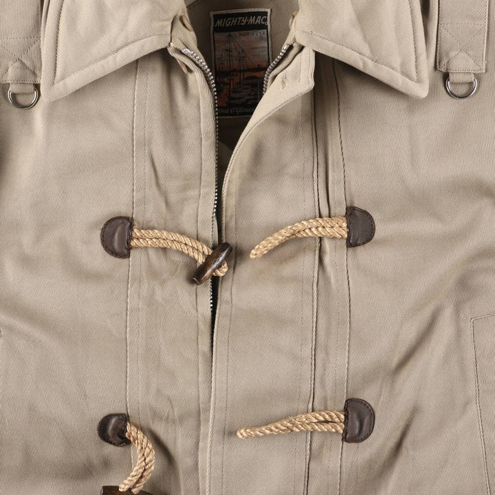 Vintage 1970'S MIGHTY-MAC goose down jacket, made in the USA, size M, men's unclear Beige type Vintage Second Hand