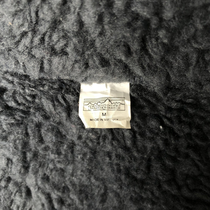 Patagonia 27588FA21 Reversible Fleece Down Vest, Men's Size Medium polyester navy blue type Vintage Second Hand