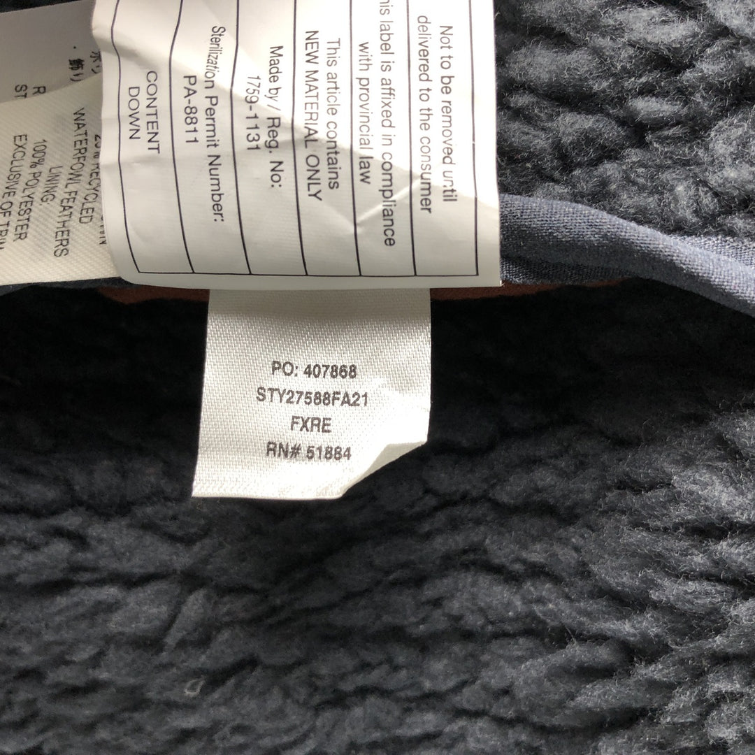 Patagonia 27588FA21 Reversible Fleece Down Vest, Men's Size Medium polyester navy blue type Vintage Second Hand