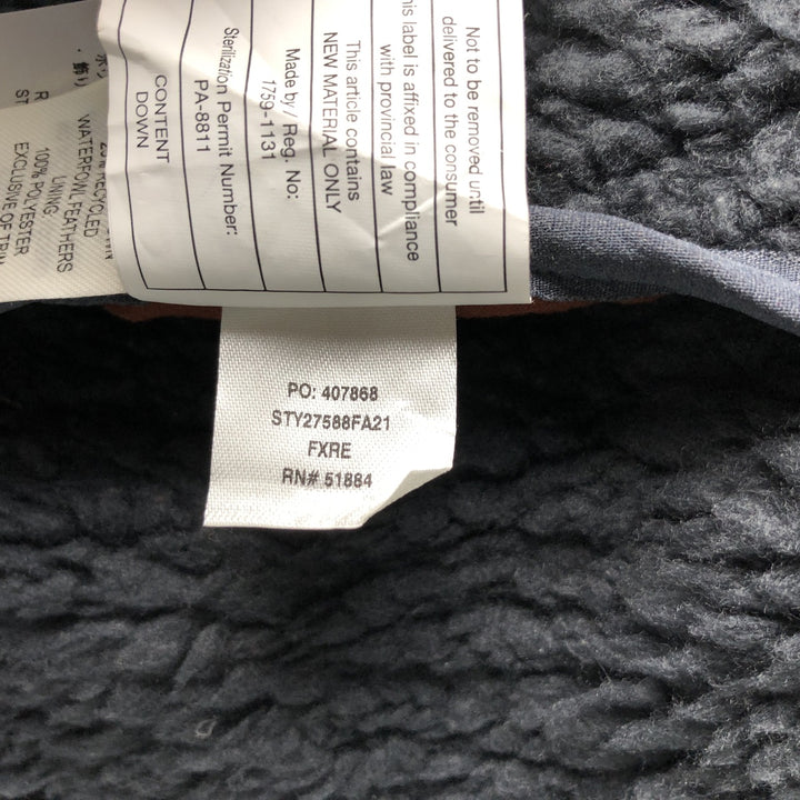 Patagonia 27588FA21 Reversible Fleece Down Vest, Men's Size Medium polyester navy blue type Vintage Second Hand