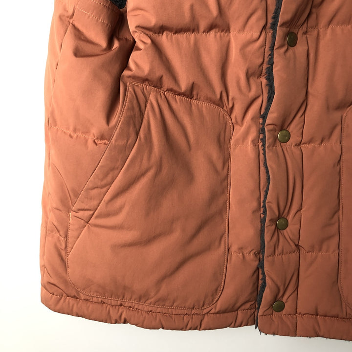 Patagonia 27588FA21 Reversible Fleece Down Vest, Men's Size Medium polyester navy blue type Vintage Second Hand