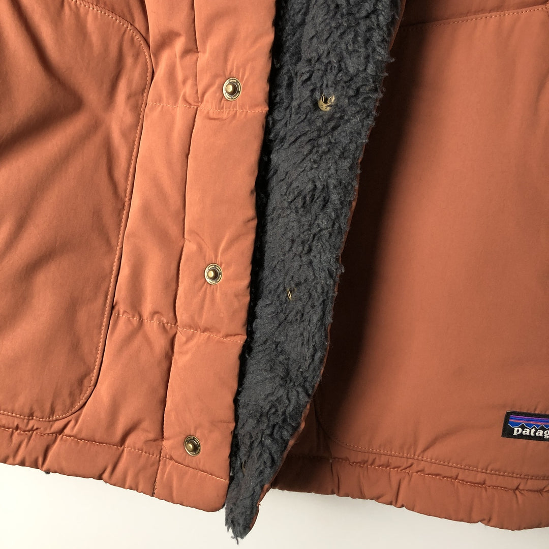 Patagonia 27588FA21 Reversible Fleece Down Vest, Men's Size Medium polyester navy blue type Vintage Second Hand