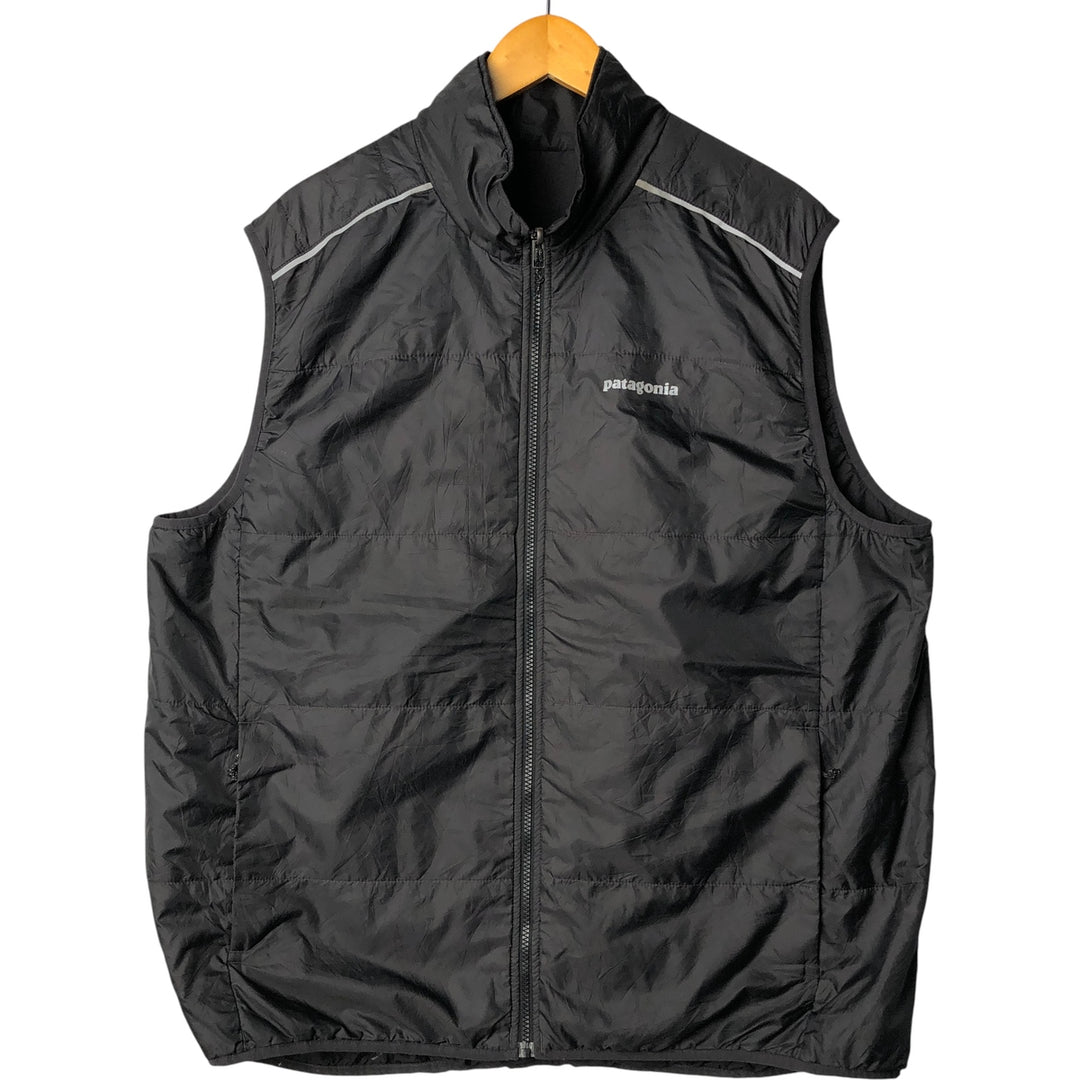 Patagonia Reversible Ripstop Padded Vest, Men's XL unclear black type Vintage Second Hand