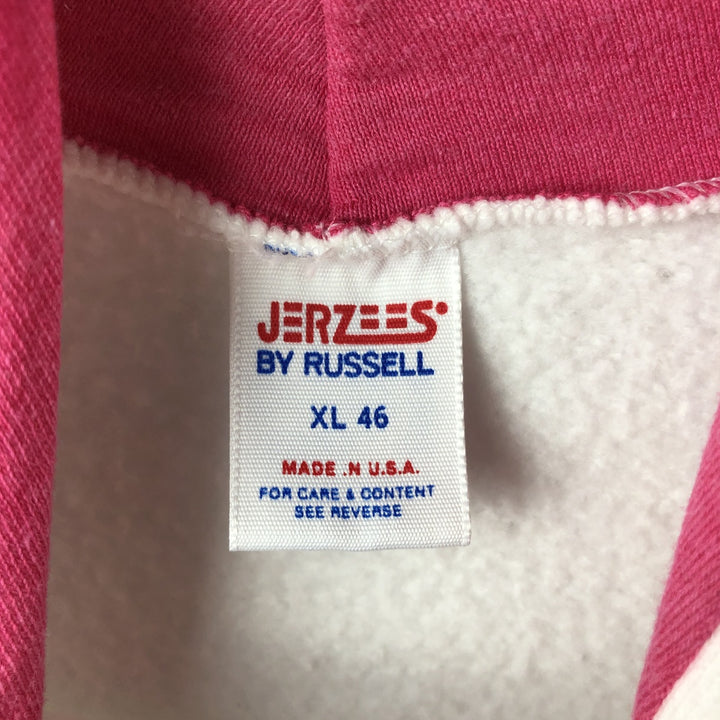 Vintage Russell Jerseys Mickey Mouse character sweatshirt pullover hoodie, Made in USA, Men's XL cotton white type Vintage Second Hand