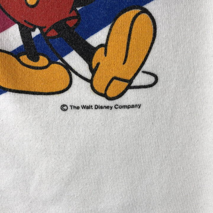 Vintage Russell Jerseys Mickey Mouse character sweatshirt pullover hoodie, Made in USA, Men's XL cotton white type Vintage Second Hand