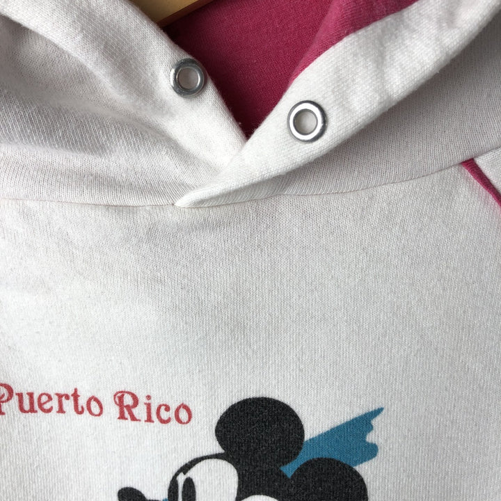 Vintage Russell Jerseys Mickey Mouse character sweatshirt pullover hoodie, Made in USA, Men's XL cotton white type Vintage Second Hand