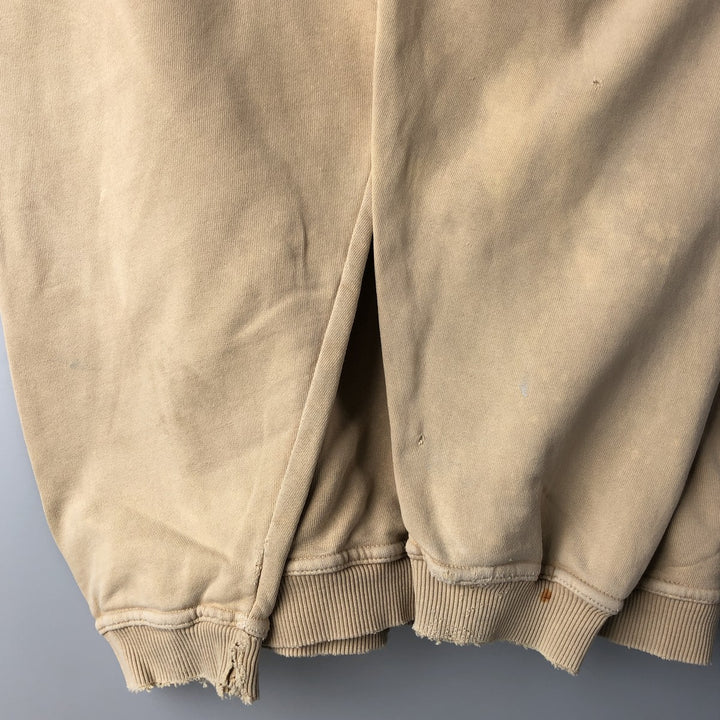 Harley-Davidson Advertising Pullover Hoodie, Men's Size L cotton Beige type Vintage Second Hand