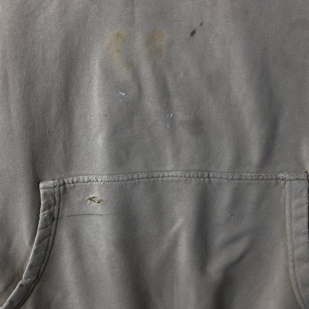 Harley-Davidson Advertising Pullover Hoodie, Men's Size L cotton Beige type Vintage Second Hand