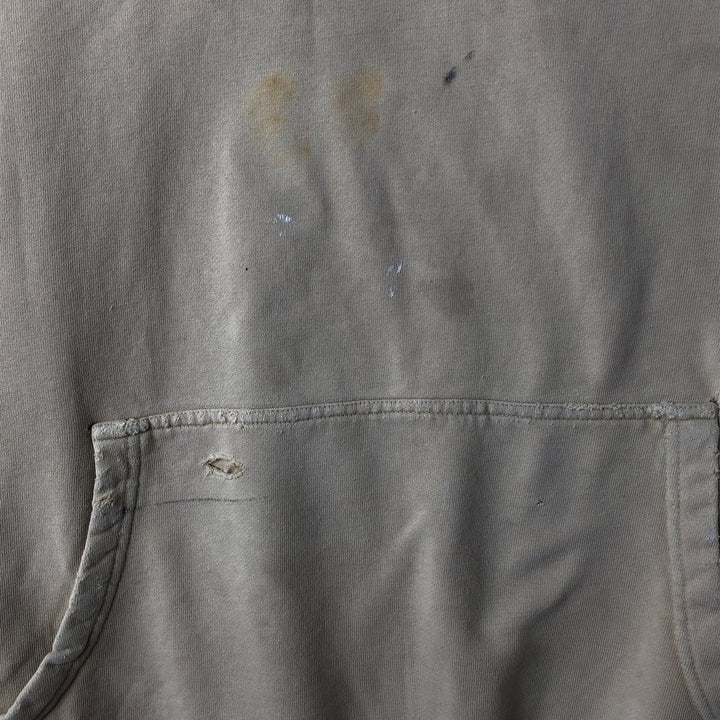 Harley-Davidson Advertising Pullover Hoodie, Men's Size L cotton Beige type Vintage Second Hand