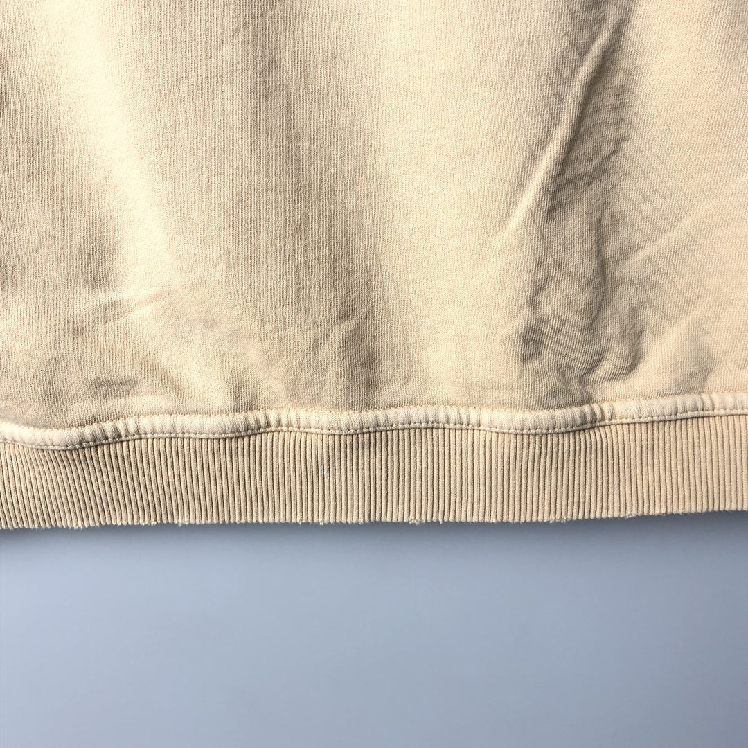 Harley-Davidson Advertising Pullover Hoodie, Men's Size L cotton Beige type Vintage Second Hand