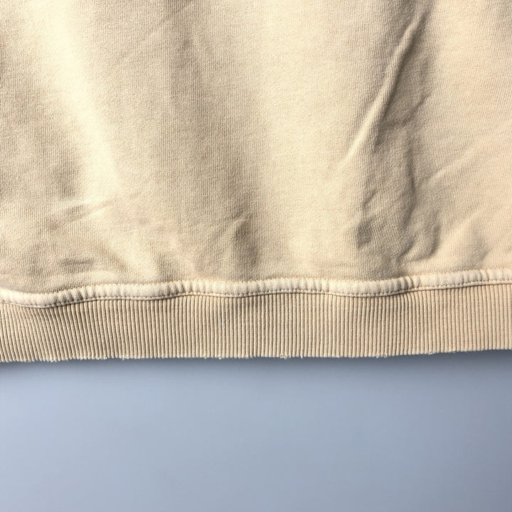 Harley-Davidson Advertising Pullover Hoodie, Men's Size L cotton Beige type Vintage Second Hand