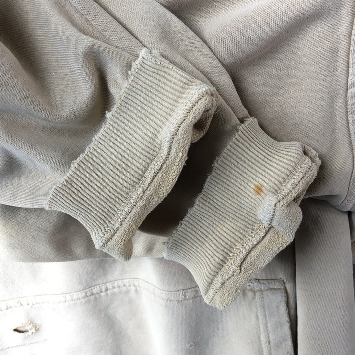 Harley-Davidson Advertising Pullover Hoodie, Men's Size L cotton Beige type Vintage Second Hand