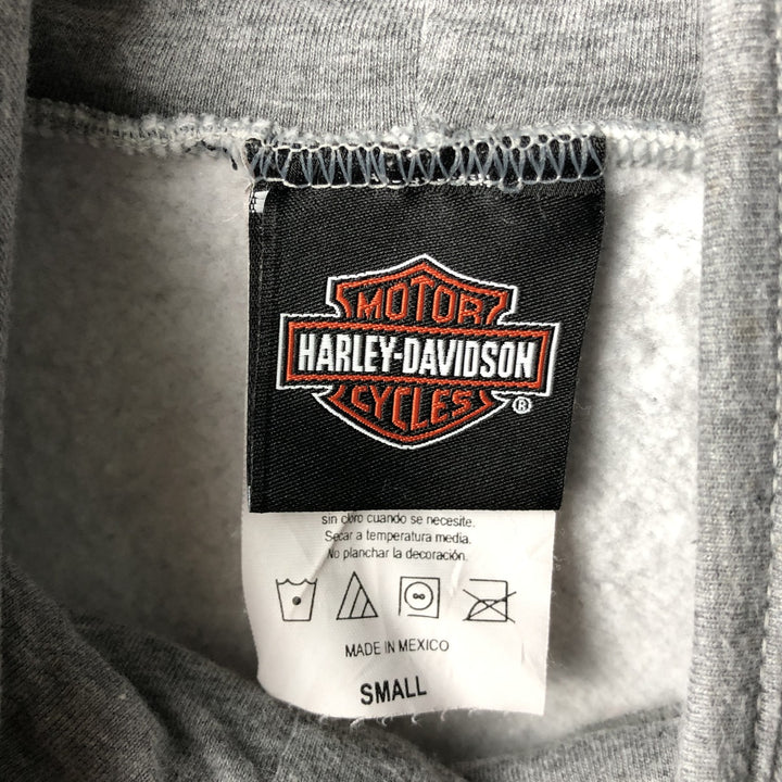 Harley-Davidson Advertising Pullover Hoodie, Men's Size Small cotton gray type Vintage Second Hand
