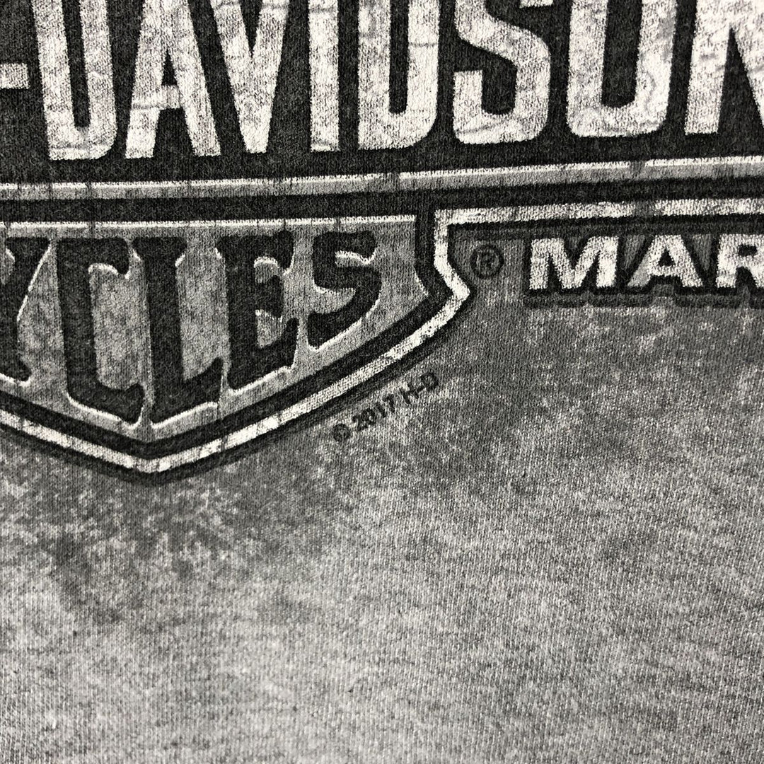 Harley-Davidson Advertising Pullover Hoodie, Men's Size Small cotton gray type Vintage Second Hand