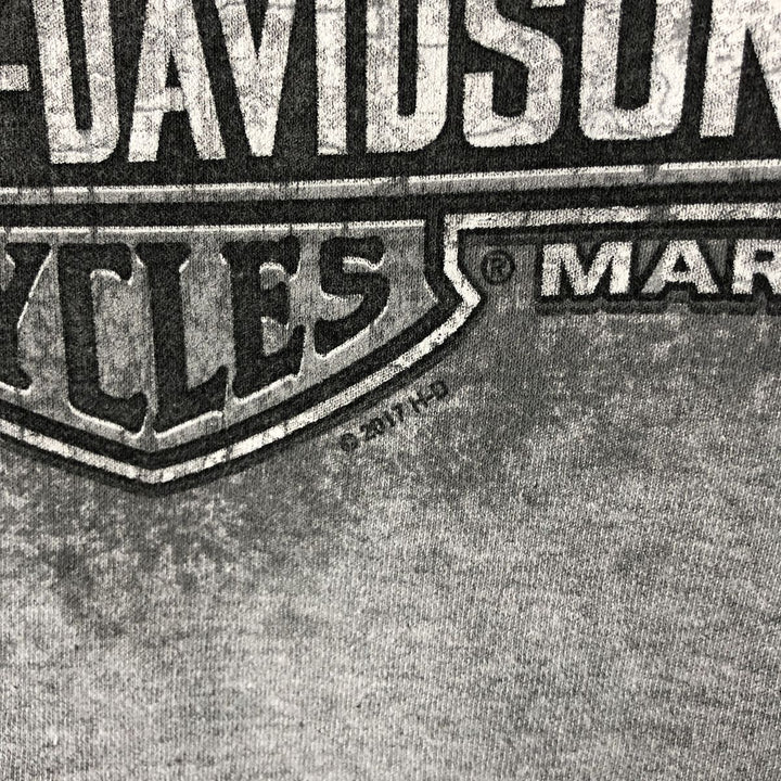 Harley-Davidson Advertising Pullover Hoodie, Men's Size Small cotton gray type Vintage Second Hand