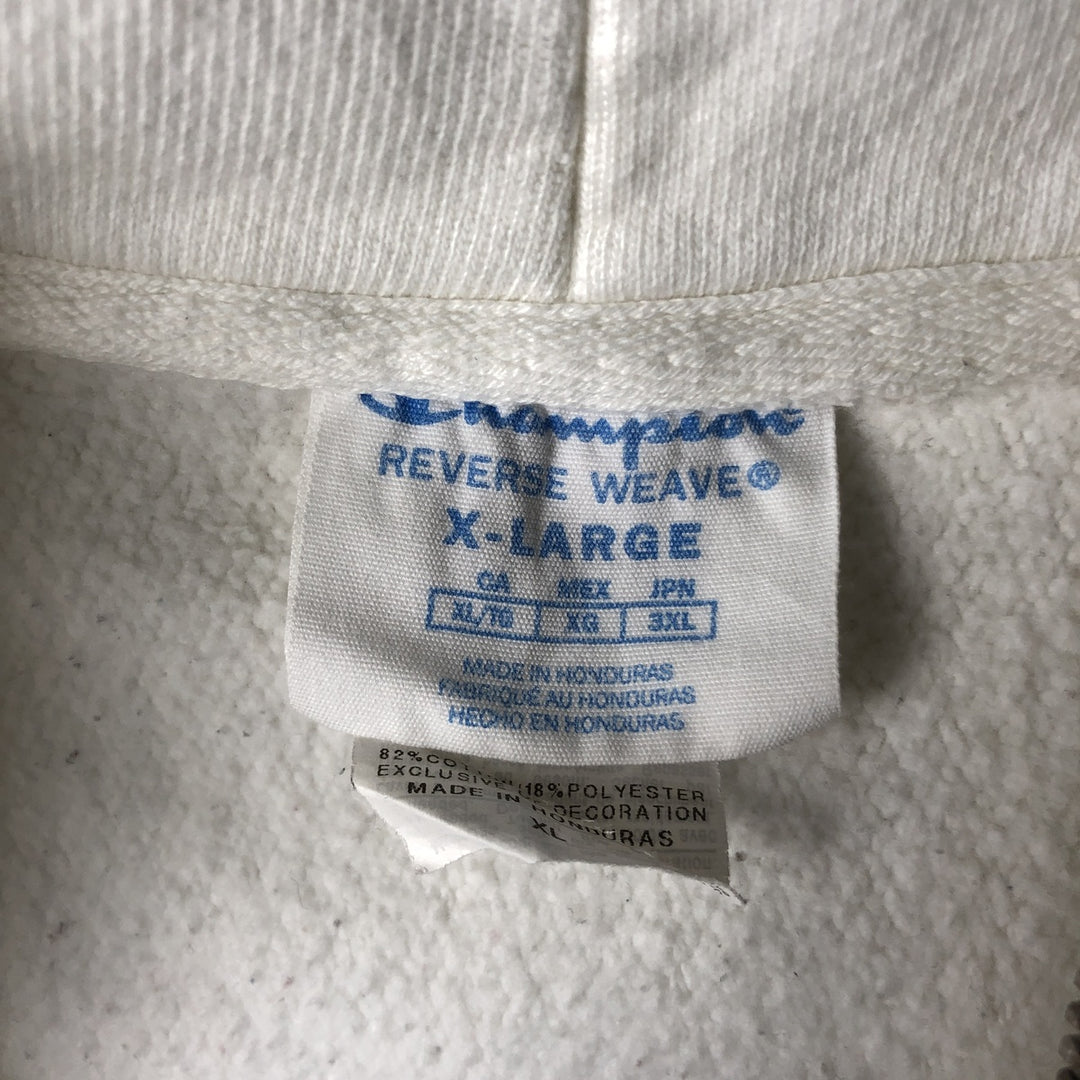 Champion Reverse Weave Full Zip Hoodie, Men's XL cotton white type Vintage Second Hand